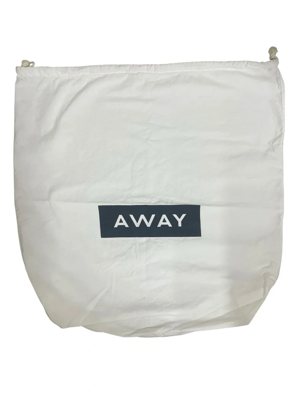 Away Luggage Authentic Large White Cotton Suitcase Laundry Dust Bag 25x26